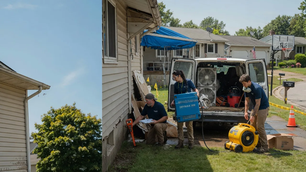 Ceiling Leak Cleanup in Erwinna, PA near me